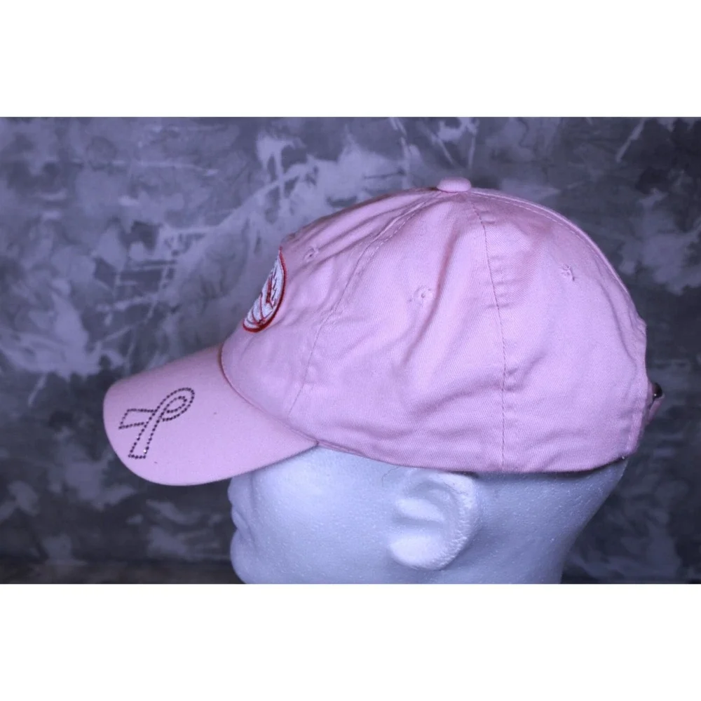 OC Minor League Baseball Hat Ball Cap Pink Sequined Cancer Ribbon